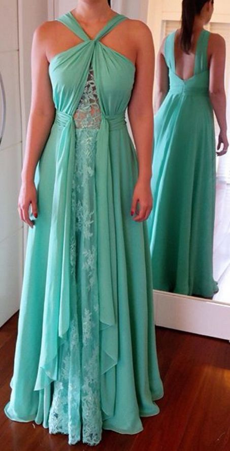 Long Prom Dresses ,green Prom Gowns, Beading Prom Dresses M6434