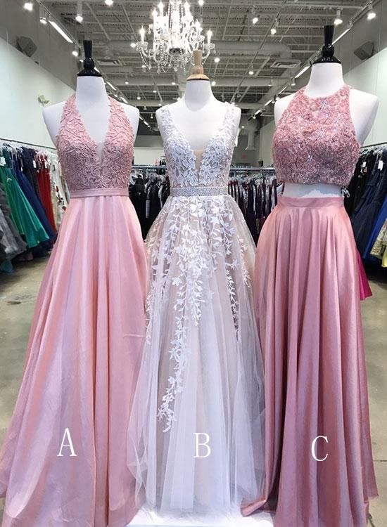 Charming Prom Dress, Tulle Prom Dresses, Long Evening M6773