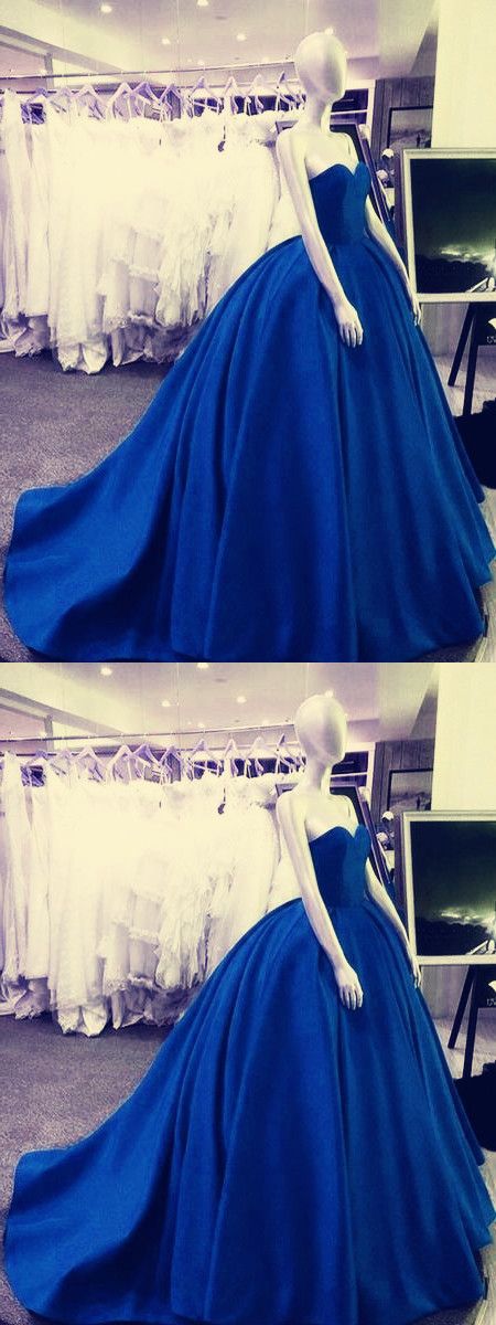 Royal Blue Wedding Dresses,ball Gowns Wedding Dress,sweetheart Wedding Dress M7083