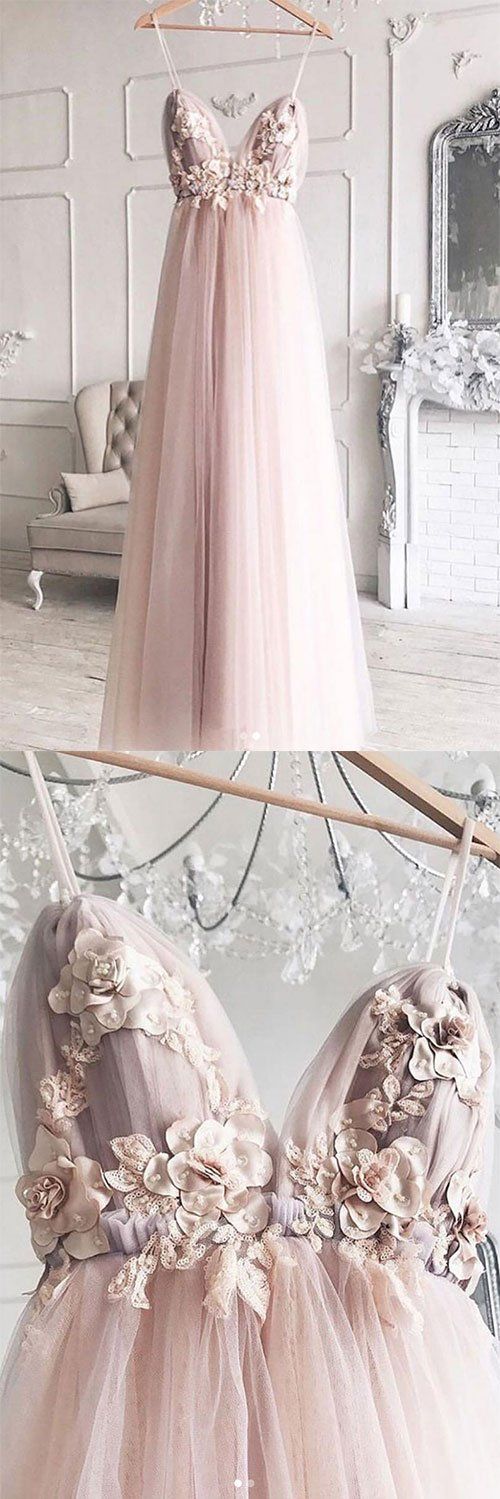 Sweetheart Tulle Lace Long Prom Dress, Tulle Lace Evening Dress M7408