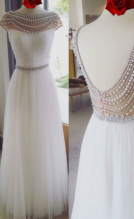 White Dresses,modest Prom Dresses,sparkly Prom Dresses,women Dresses M7809