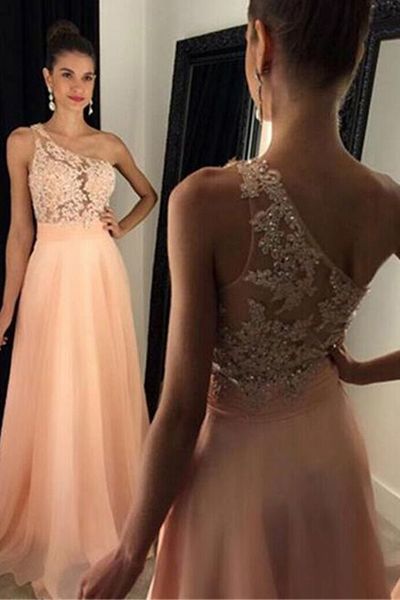 A-line Long Prom Dress With Applique And Beading, Fashion Winter Dance Dress,formal Dress M7855
