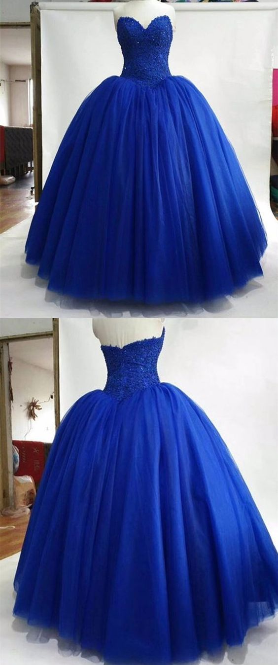 Royal Blue Ball Gowns Quinceanera Dress,royal Blue Wedding Dresses,ball Gowns Prom Dresses M8592