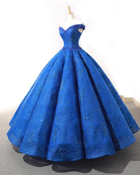 Blue Big Bow Short Puff Sleeve Lace Tulle Beading Train Pleated Wedding  Dress | eBay