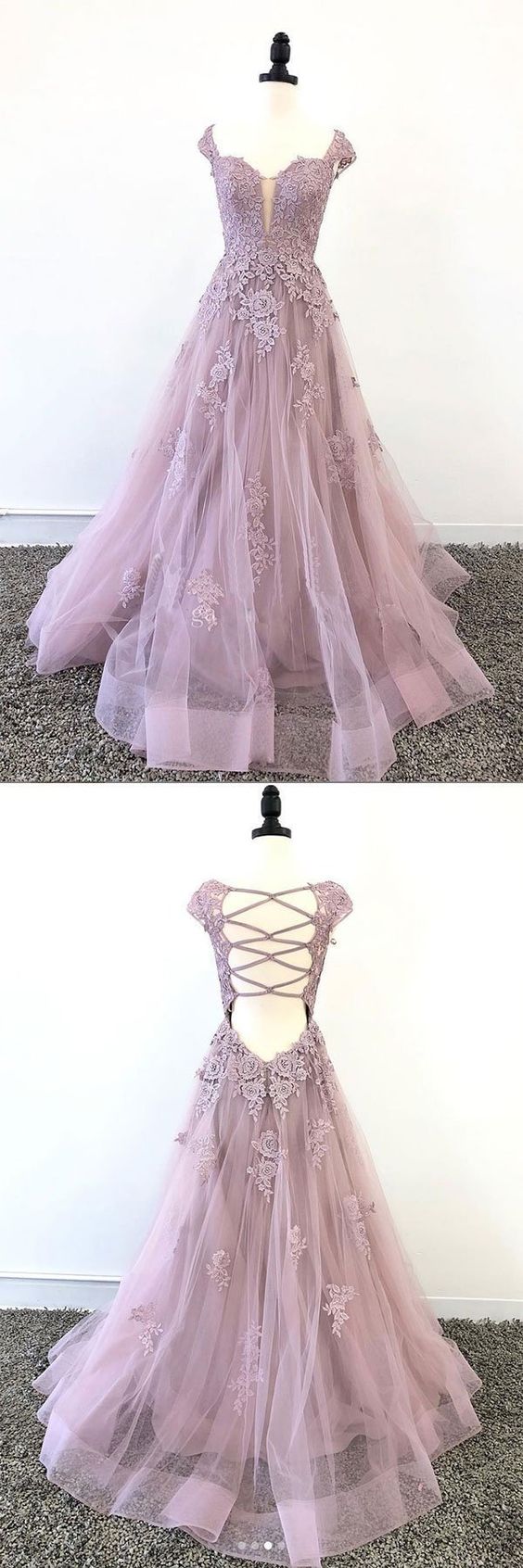 Niulatu Sheath Halter Pink Lace Long Prom Dress Evening Dress Formal Dress SD1807 main image 1