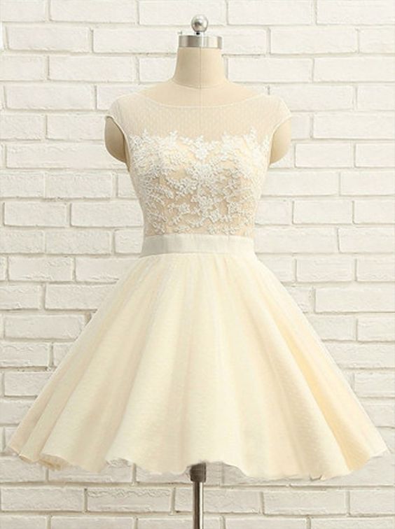 Cute O-neck Homecoming Dresses,short Prom Dresses, Homecoming Dresses M9026