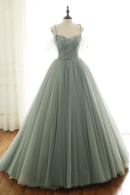 Brand Light Green Sweetheart Neck Long Senior Prom Dress, Formal Dress M9131