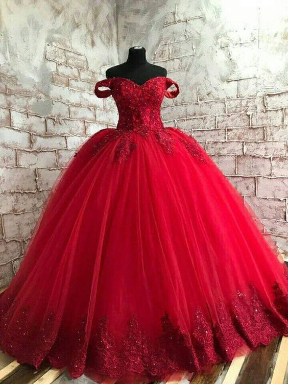 red wedding red cinderella gown