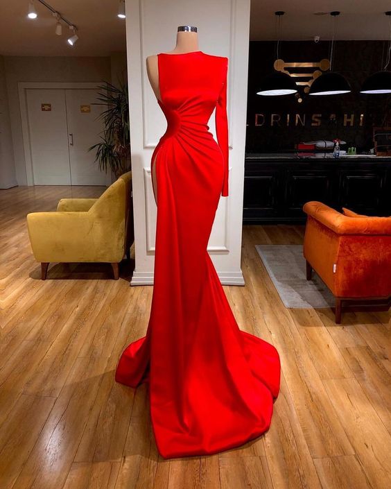 Red Prom Dress Evening Gown M554