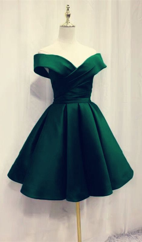 Short Emerald Green Homecoming Dresses For Prom Party,semi Formal Dress M896