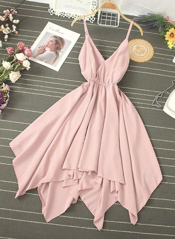 A Line Short Prom Dress, Evening Dress M1069