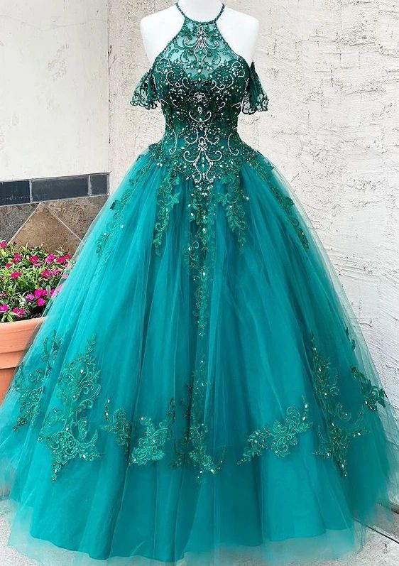 Long Prom Dresses With Appliques And Beading Winter Formal Dresses,evening Dresses M1186