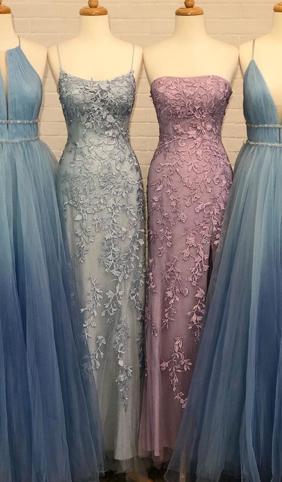 modest mermaid prom dresses, chic lace long prom dresses, formal prom gowns for teens m1403