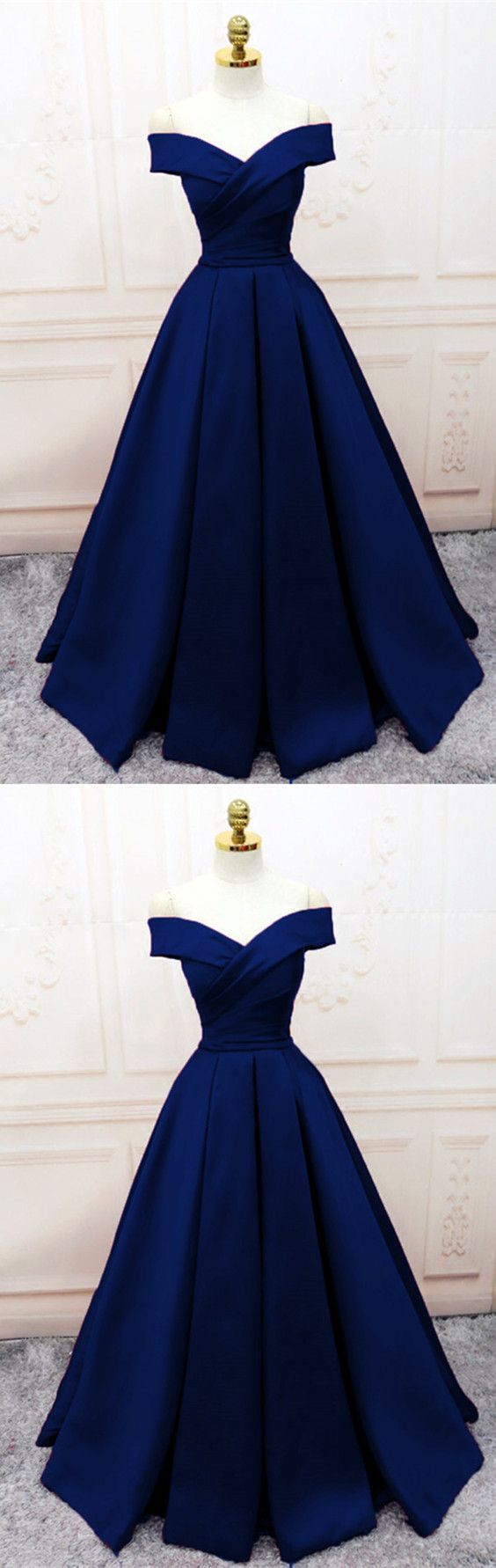 Sexy Navy Blue Long Prom Dresses M1815