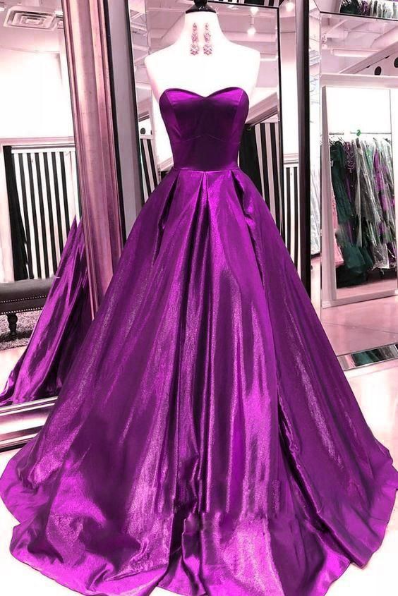 Sweetheart Ball Gown Prom Dress Burgundy Formal Evening Gown M1880