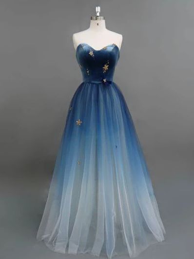 Sweetheart Velvet Strapless Tulle Prom Dresses,elegant A-line Floor Length Open Back Prom Dresses M2171