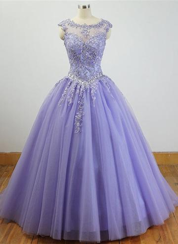Charming Formal Dress , Beautiful Quinceanera Dresses With Applique M2254