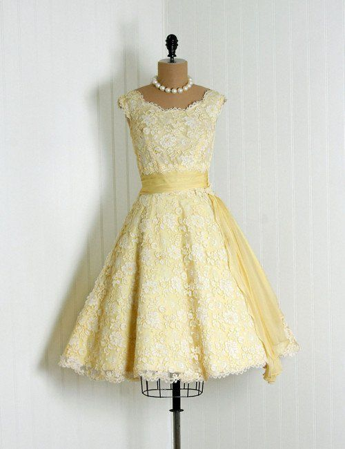 Vintage Homecoming Dresses, Yellow Prom Dress,homecoming Dress, Cute Homecoming Gown, Party Dresses M3012