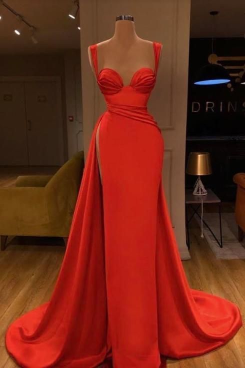 Sexy Red Thigh High Slit Prom Dress M3434 On Luulla 6332