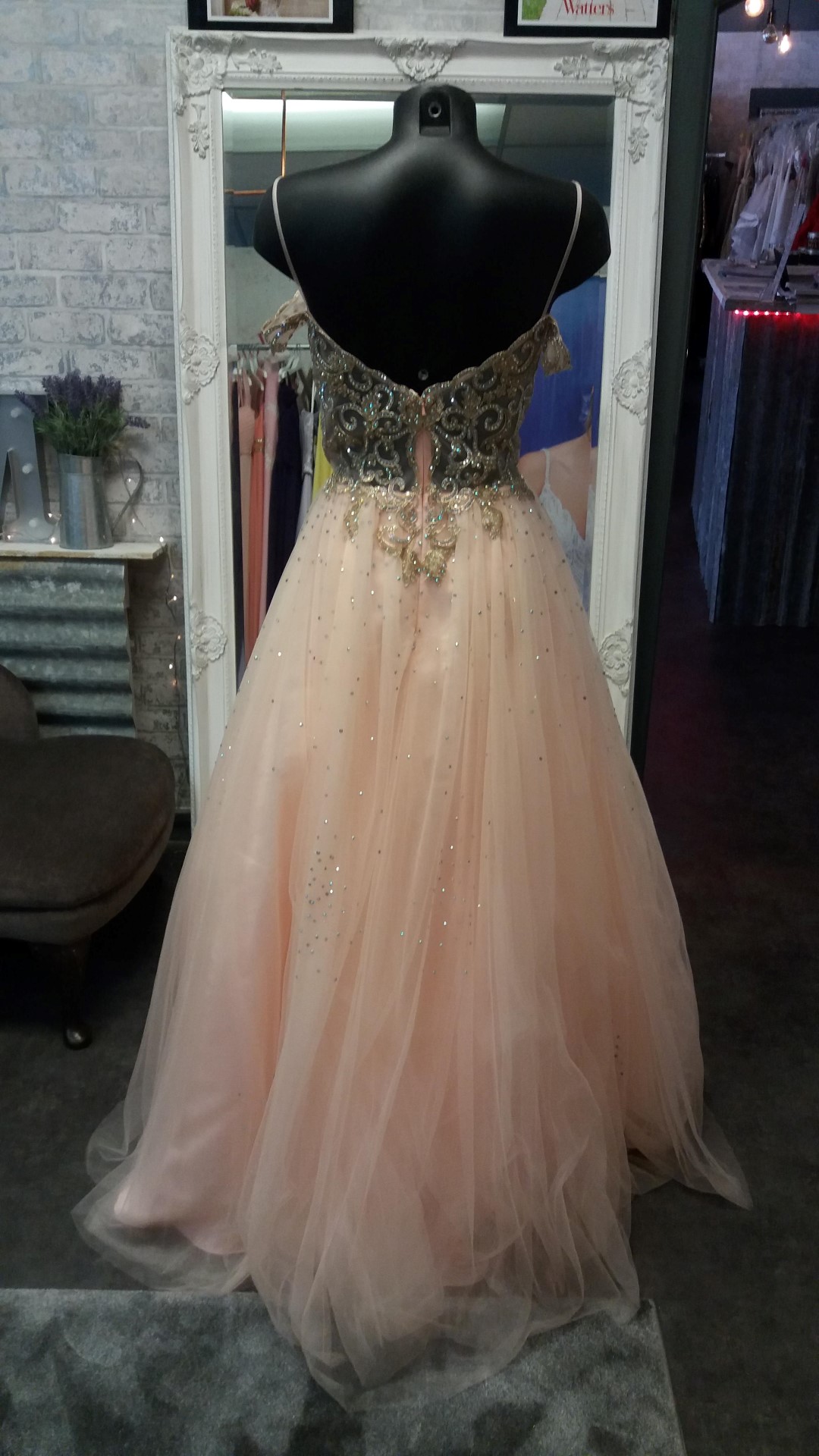 Glamorous Spaghetti Straps Sculpted Beads Prom Dress - Red main image 1