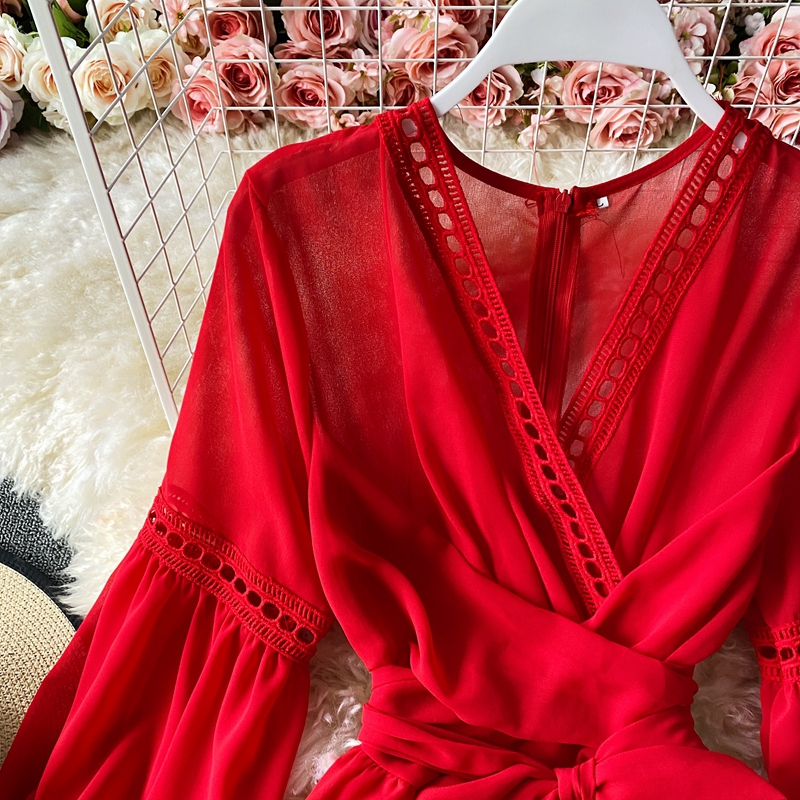 Chic A Line Long Sleeves Fashion Dress on Luulla