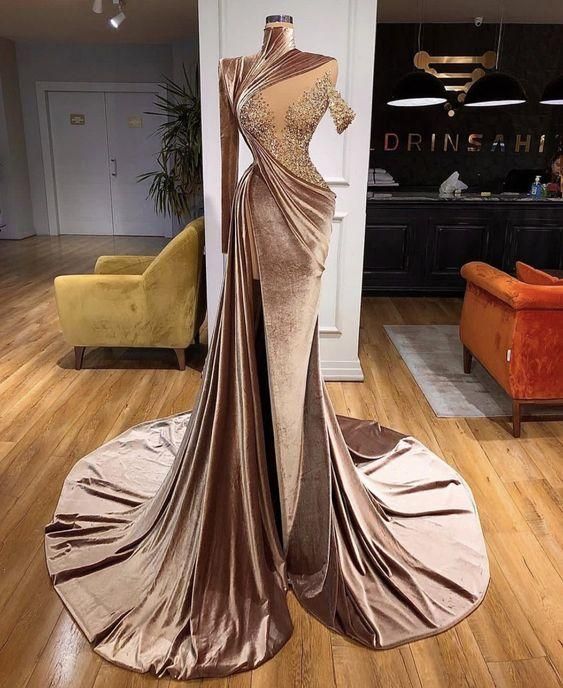 Sexy Mermaid Long Party Prom Dresses Sheath Evening Dresses main image 1