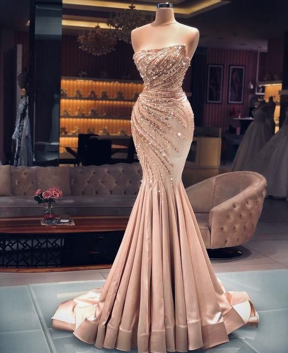 Long Prom Dresses Cute Girl Simple Elegant Wedding Dresses