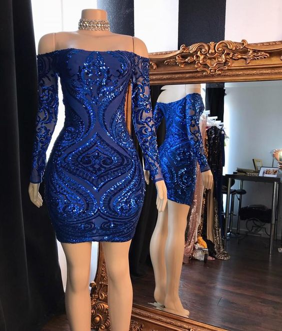 Royal Blue Homecoming Dress Short Women Cocktail Dress Fashion Prom Gowns