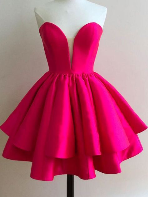 Strapless Pink Short Homecoming Dress Party Dress