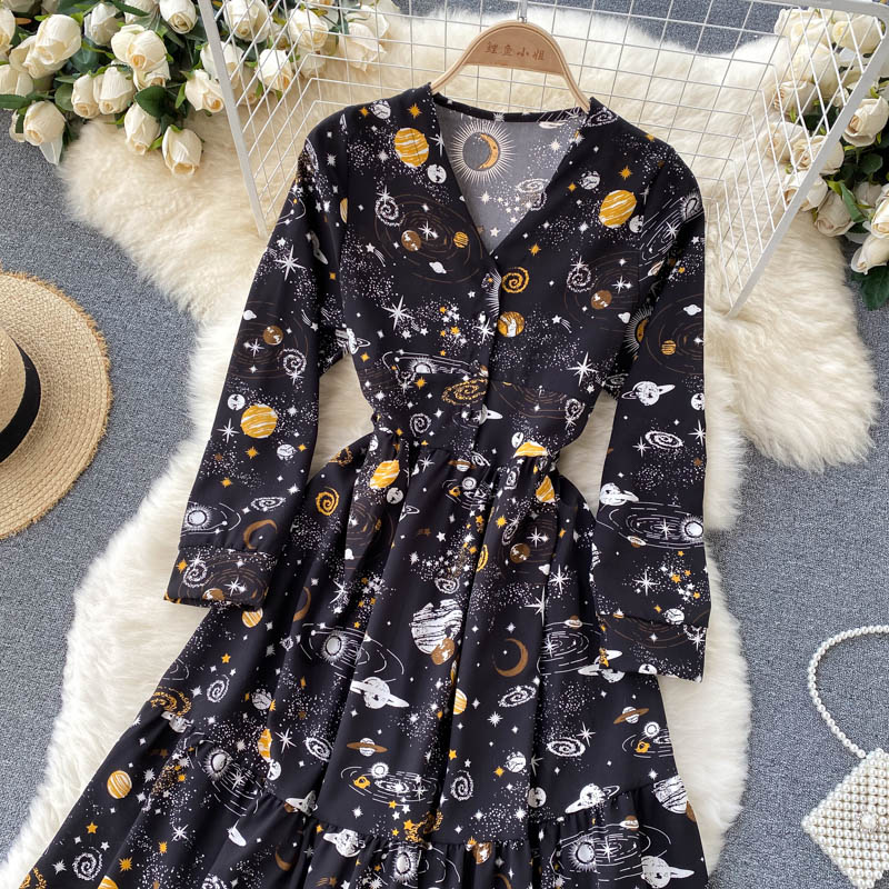 Cute v neck short dress fashion dress  737