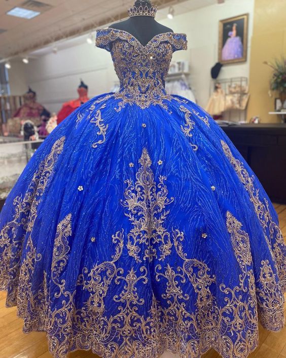 Blue Tulle Long Ball Gown, Sweet 16 Prom Dress,custom Made Pricess Quinceanera Party Gowns