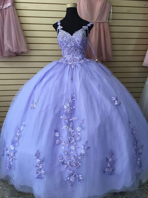 Special A-line Purple Long Prom Dress Ball Gown Evening Dress