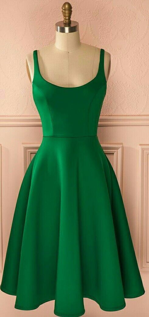 Elegant Green Short Homecoming Dress, Simple Party Gown