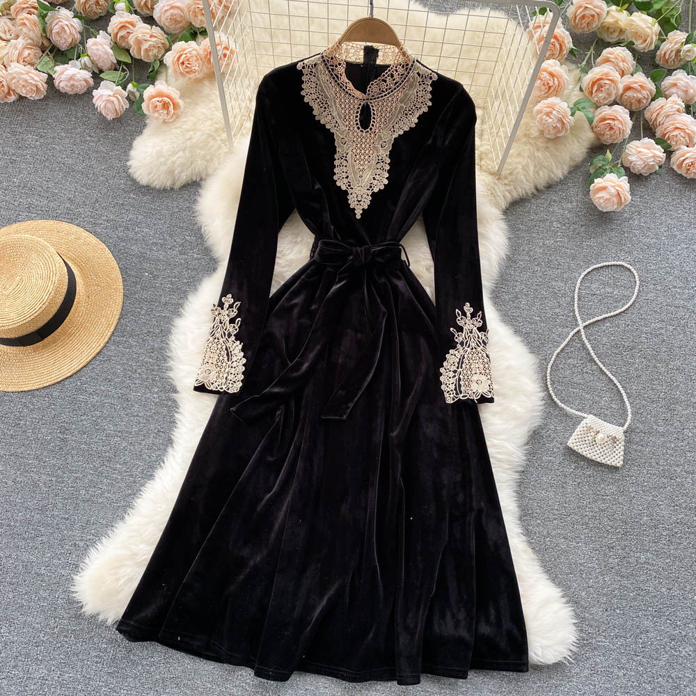 Buy Black Velvet Dress With Train, Deep Back Velvet Dress, Long Sleeve Maxi  Dress, Plunging Back Dress, Bridesmaid Deep Back Gown Online in India - Etsy