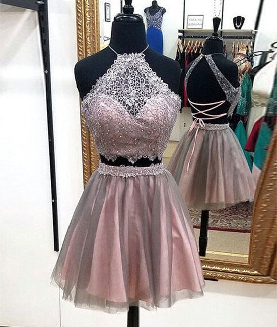 Cute Lace Tulle Short Prom Dress, Cute Homecoming Dress Cute Homecoming Dress Prom Dresses For Teens