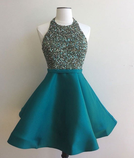 Dresses,sequin Short Green Prom Dress, Dress on