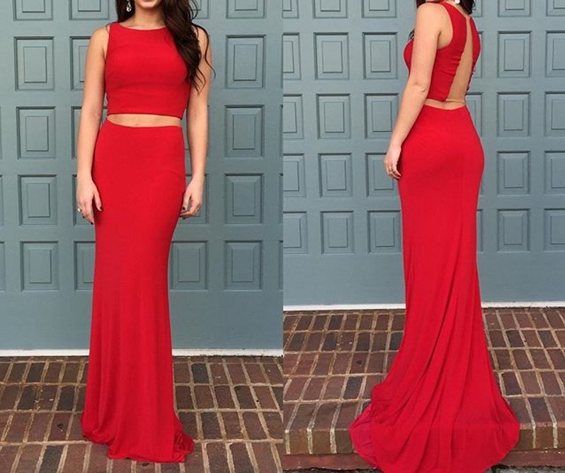 Sexy Red Prom Dresses,sleeveless Prom Dress,long Evening Dress,formal Dress