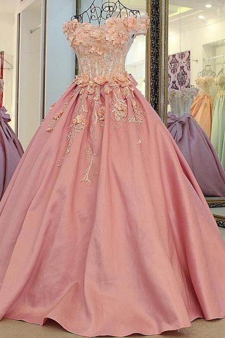 Stunning Prom Dress Blush Pink Prom Gowns Long Evening Gowns For Teens