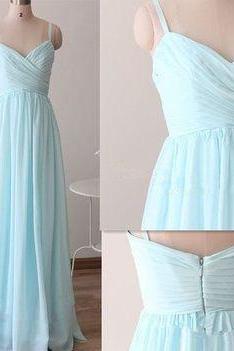 Charming Prom Dress,chiffon Prom Dress,spaghetti Straps Prom Dress,a-line Prom Dress M0547