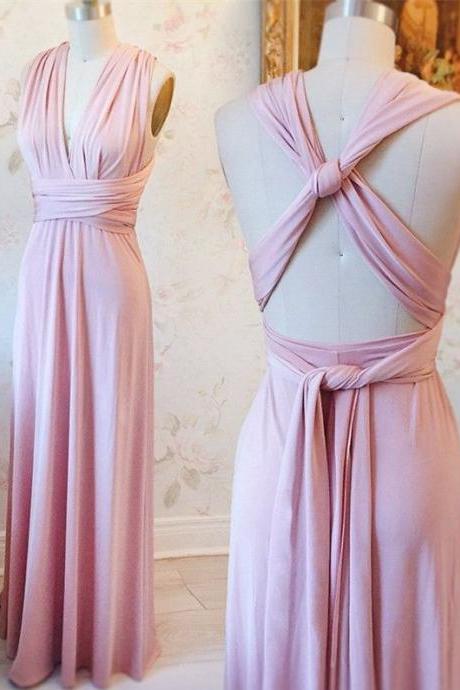 Prom Dresses, Long Prom Dresses, Chic Back Party Dresses, Cute Pink Party Dresses, Elegant Evening Dress M2940