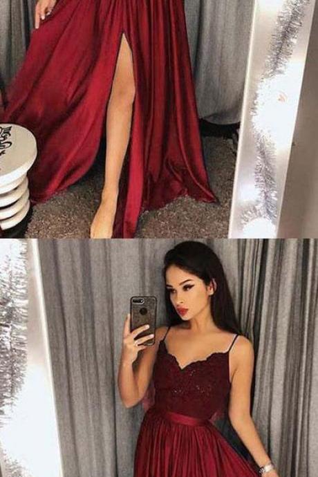 Green Prom Dresses,burgundy Evening Gowns,simple Formal Dresses,prom Dresses,teens Fashion Evening Gown,navy Blue Party Dress M3182