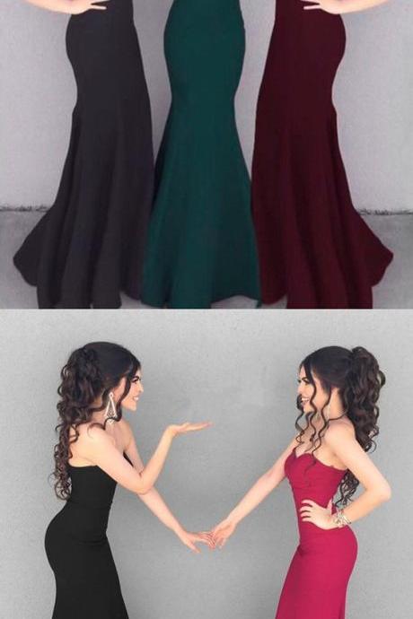 Glamorous Mermaid Sweetheart Tulle Sequin Beaded Long Prom Dress, Evening Dress