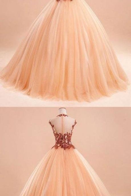 Amazing Tulle Long Prom Dress,evening Dress, Sweet Dress M6283