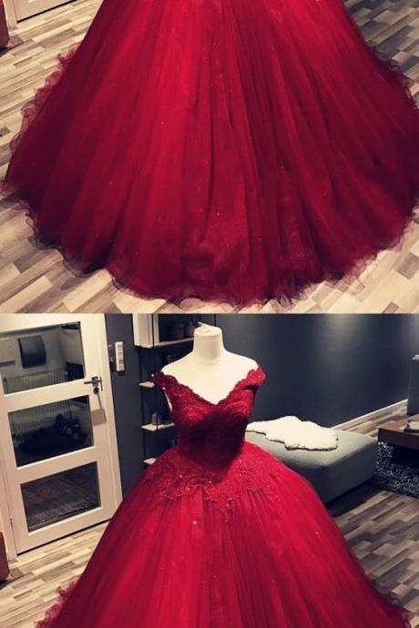 Burgundy Prom Dress,maroon Prom Dress,ball Gowns Wedding Dress,vintage Wedding Gowns M6786