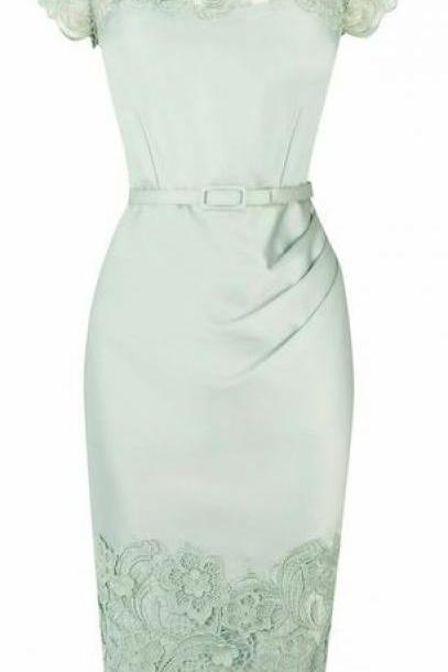 Elegant O-neck Prom Dress,lace Evening Dress,custom Made Homecoming Dress M7742