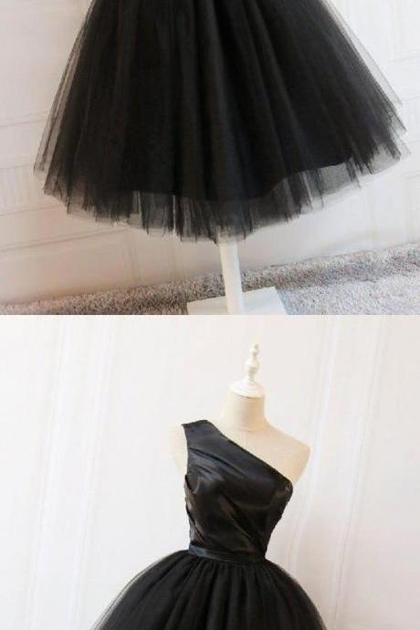 Cute Prom Dresses Cute Black Short Prom Dress, Black Homecoming Dress M8099