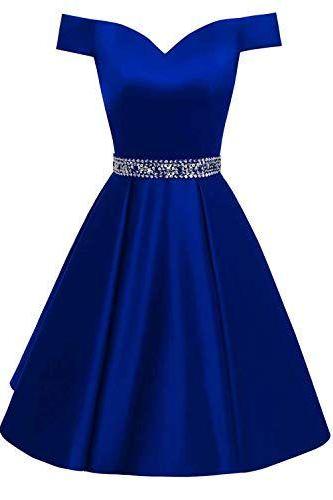 Prom Dresses Off The Shoulder Backless Homecoming Dress M8260