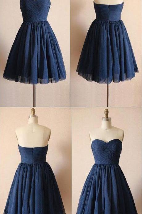 Luscious Navy Blue Navy Tulle Homecoming Dress,prom Dress,graduation Dress,party Dress M8261