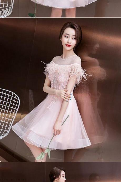 Cute Lace Short Prom Dress, Homecoming Dress M8838