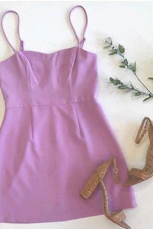 Light Purple Short Homecoming Dress M8979